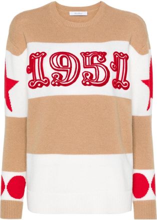 Max Mara Brown Wool And Cashmere Blend Jumper