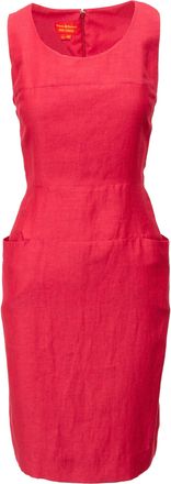 Vivienne Westwood Pre-owned Womens Red Label Linen Dress - 00s Viscose - Size EU 34 (Womens)