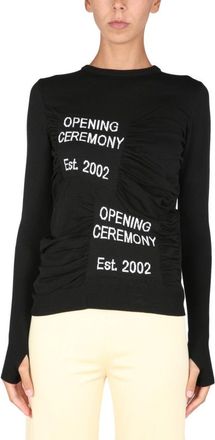 Opening Ceremony Fitted Crew Neck Sweater