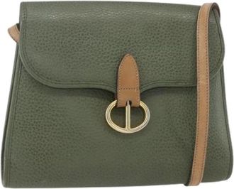 Dior Pre-owned Cross Body Bags, female, Green, Size: ONE SIZE Pre-owned Vintage Shoulder Bag