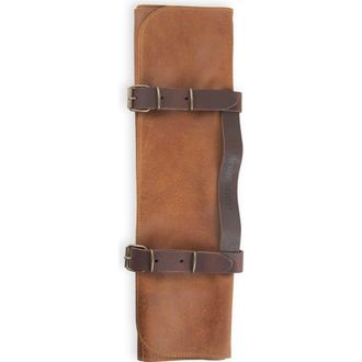 Messermeister Vintage Leather Amber 7 Pocket Knife Roll at Nordstrom