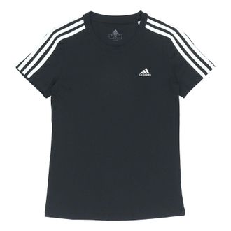 adidas (WMNS) adidas W 3s T Sports Round Neck Short Sleeve Black T-Shirt GL0784