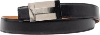 Herm&egrave;s Pre-owned Belts, female, Black, Size: ONE SIZE Pre-owned Box Calf Belt