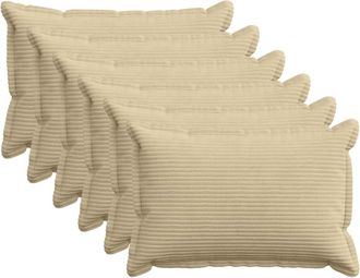 vidaXL Funda De Almohada 6 Uds. Houten Verde Claro Gris 50 X 75 Cm Vidaxl