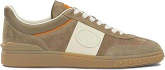 Valentino Garavani Schoenen, Heren, Beige, 40 EU, Leer, Upvillage Lage Sneakers