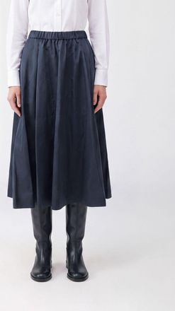 Aspesi Gonna lunga svasata in tessuto tecnico a vita alta