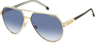 Carrera Sunglasses Aviator Full Rim, Gold Frame And Blue Gradient Lens Carrera1067/s0J5G08