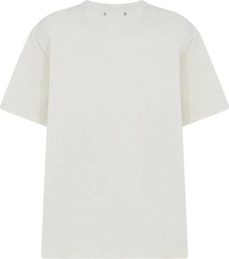 Golden Goose Logo-Print Cotton T-Shirt - White