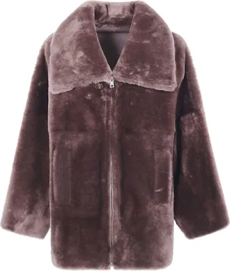 BLANCHA Jacket Straight Merino Shearling