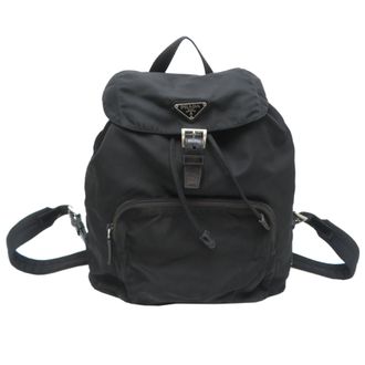Prada Black Nylon Backpack (Pre-Owned)
