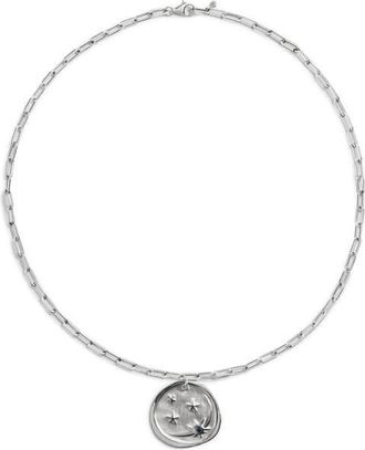 Monica Vinader Talisman Recycled Sterling Silver & Blue Sapphire Pendant Necklace at Nordstrom