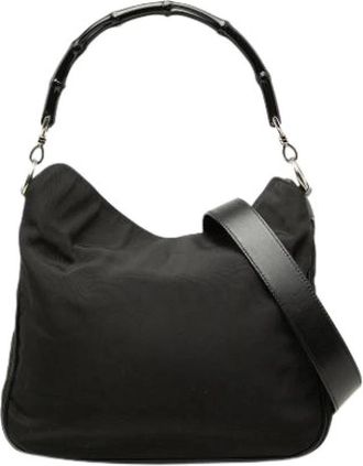 Gucci Pre-owned Satchel - Dames - Vintage Schoudertas - Zwart - ONE Size - Leer - Vintage