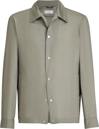 Brunello Cucinelli Giacca Blouson in seta Brunello Cucinelli