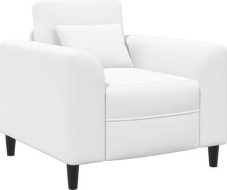 vidaXL Sill&oacute;n Blanco Tela Vidaxl