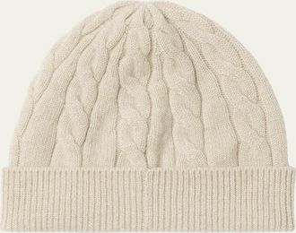 Loro Piana Cedar Cable-Knit Cashmere Beanie
