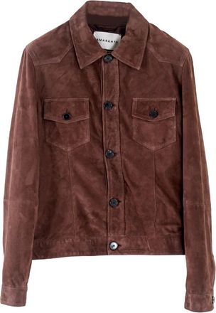 Amaranto Amar&aacute;nto, Jassen, Heren, Bruin, L, Leather Jassen