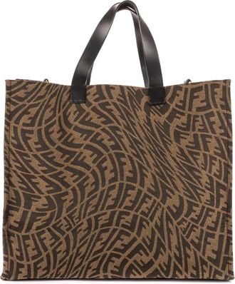 Fendi x Sarah Coleman Borsa a mano FF Vertigo 2000 - Marrone