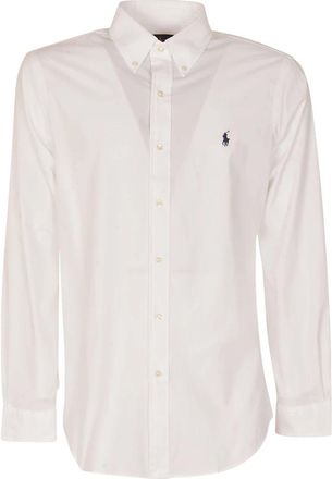 Ralph Lauren Sport Shirt - Heren - Casual Overhemden - Wit - 2XL - Katoen - Overhemden