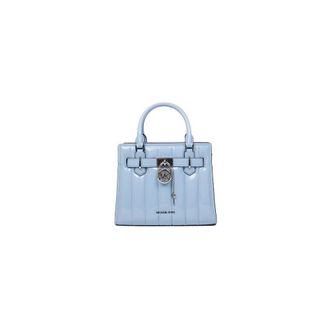 Michael Kors Handbags, female, Blue, Size: ONE SIZE Hamilton Small Satchel