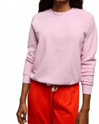 perfectwhitetee Ziggy Inside Out Crewneck Sweatshirt In Pink