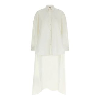 Balenciaga Train Shirt - female - Balenciaga - Shirt Dresses - White - 3XS - Dresses