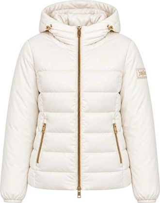Yes-Zee J045 M500 Gewatteerde Jas - Dames - Winterjassen - Wit - M - Leer - Jassen