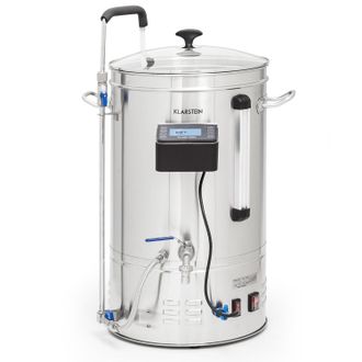 Klarstein Klarstein Brauheld Smart 35 Caldero De Maceraci&oacute;n 2500w 35l 100&deg;c Bomba De Circulaci&oacute;n Acero Inoxidable