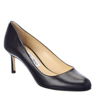 Jimmy Choo London Selah 60 Leather Pumps, Brand Size 38 ( US Size 8 )
