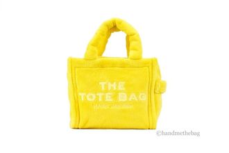Marc Jacobs Marc Jacobs The Terry Tote Yellow Mini Soft Terry Fabric Crossbody Bag Womens Handbag