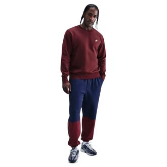 Nike Heren Club Logo Crew Neck Sweatshirt (Team Rood)