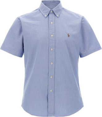 Ralph Lauren Light Blue Logo embroidery shirt