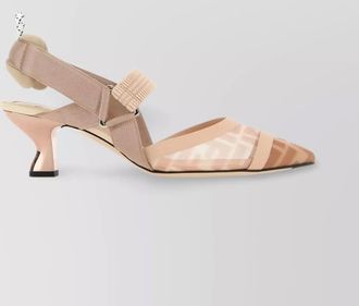 Fendi mesh and fabric colibr&igrave; pumps
