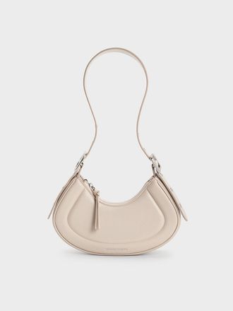Charles & Keith Petra Curved Shoulder Bag