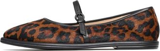 Cesare Gaspari Leren Ballerinas Alba - Luipaard - Dames - Ballerinas - Bruin - 39 EU - Leer - Schoenen