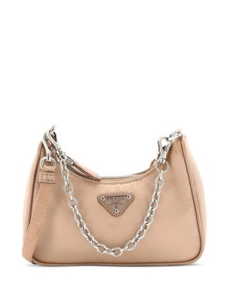 Prada Re-Edition Shoulder Bag Tessuto Mini hobo bag - Neutrals