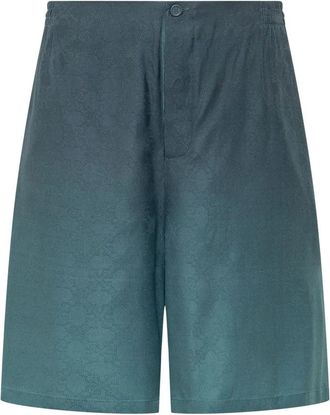 Off-white Arrow Monogram Jacquard Bowling Shorts - Heren - Korte Broeken - Blauw - 3XL - Korte Broeken