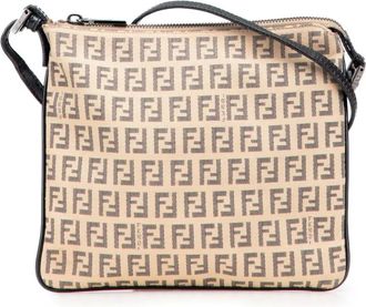 Fendi Borsa a tracolla in tela con motivo Zucchino 2000-2010 - Marrone