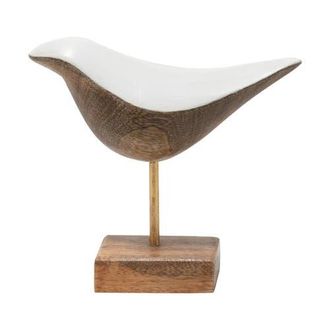 Foreside Home And Garden Multicolored Handcarved Wood Bird Figurine in Brown at Nordstrom