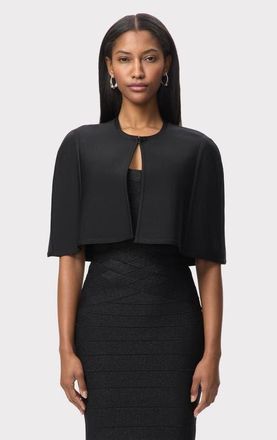 H&eacute;rve L&eacute;ger The Juliette Cape in Black at Nordstrom, Size Xx-Small