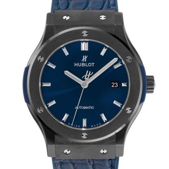 Hublot Pre-owned Hublot Classic Fusion Blue Sunray Dial Mens Watch 511.CM.7170.RX