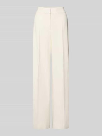 HUGO BOSS Regular Fit Weite Hose mit Viskose-Anteil Modell HUZILI in Offwhite, Gr&ouml;&szlig;e 34