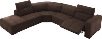Egoitaliano Ecksofa »Sauvanne, Designsofa der Extraklasse, elegant und bequem« wahlweise mit elektrischer Relaxfunktion, Kopfteilverstellung