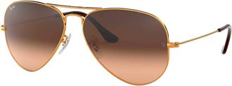 Ray-Ban AVIATOR LARGE METAL RB 3025 Copper/Pink Brown Shaded 58/14/135 unisex Sunglasses