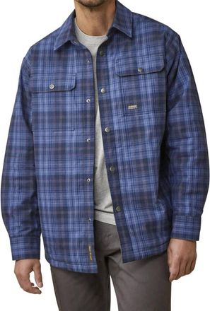 Ariat Rebar Flannel Insulated Shirt Jacket In Coastal Blue Plaid
