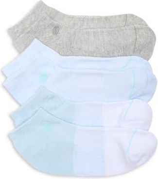 Zella 3-Pack Ankle Socks in Light Blue Multi at Nordstrom Rack