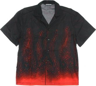 Octopus Zwart T-shirt met Korte Mouwen Abyss - Heren - Korte mouwen Overhemden - Veelkleurig - L - Katoen - Overhemden