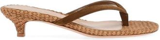 Gianvito Rossi Calypso Thong in Brown Suede Leather at Nordstrom, Size 40.5