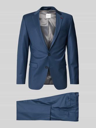 Roy Robson Slim Fit 2-Knopf-Sakko mit Pattentaschen in Metallic Blue, Gr&ouml;&szlig;e 48