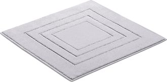 Vossen Badematte »Feeling« Höhe 10 mm beidseitig nutzbar fussbodenheizungsgeeignet Badteppich, Uni-Farben, mit Bordüre, Hoch-Tief Effekt, reine Baumwolle