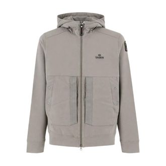Parajumpers Zip-throughs, male, Gray, Size: XL Trony Hooded Sweatshirt